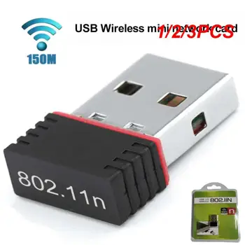 1/2 / 3ШТ 150 M Mini USB WiFi Ключ 802.11 B/ G / N Безжичен мрежов адаптер USB2.0 Wifi Приемник за преносими КОМПЮТРИ