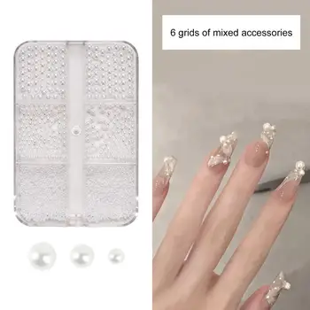 1 Кутия шарма с бантиком за нокти, стилна атрактивна паста, която е лесно да се залепят на жените за маникюр, декорация за дизайн на ноктите