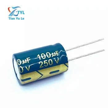 10 бр./много висока честота низкоомные 250 НА 100 UF 250 НА 100 UF алуминиеви електролитни кондензатори размер 16*25 20%