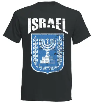 2019 Лятна нова марка Мъжка тениска в стил хип-хоп, мъжки ежедневни Израелската тениска, за мъже реколта тениска с футболист
