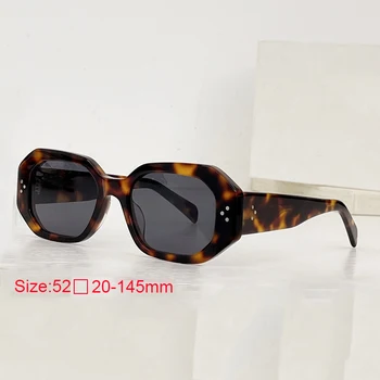 2023 Нови Класически Ацетатные Квадратни Тенденция Дамски Слънчеви очила Моден дизайн CL4S255C Популярния луксозна марка Lady Beach Shade Eyeglasses