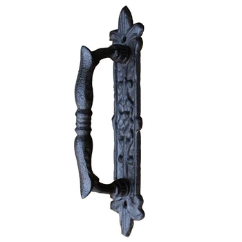 2X дръжки на Вратите от ковано желязо в европейски стил в ретро стил, за градината/вътрешен двор, врата копчето, украса за домашни врати