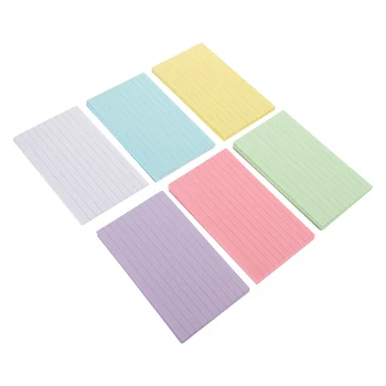 300 Листа Цветни картички-указатели, малка бележка, направете своя собствена тетрадка, цветни съраунд мини дума