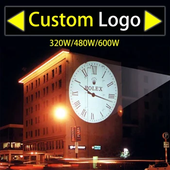 4 бр 240 W, С обектив 1: 1 Led Проектор Gobo Водоустойчив Потребителски Логото на Висока Мощност Рекламен проект Осветление За Сгради
