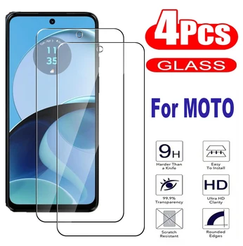 4 бр. Закалено стъкло за Motorola Moto G54 G84 G14 G34 5G Предпазно стъкло за екран