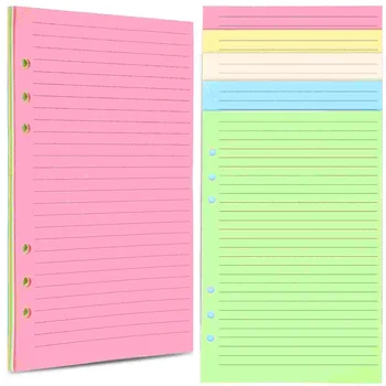 50 бр Дневниковый бележник Colorful Live, формат А5, хартия за зареждане с гориво, подложка за notepad, цветен планер, втулки за зареждане на лигавицата