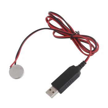 CPDD Преносим захранващ кабел от USB до 3 CR2032 с фалшиви батерия Вместо 1x батерия CR2032
