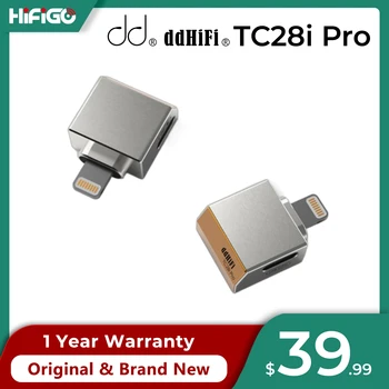 DD ddHiFi TC28i Pro с подсветка от мъжа към жената USB OTG и адаптер за захранване на устройства с iOS