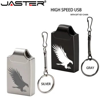 JASTER Super Mini Metal USB 2.0 64GB U-Диск 32GB Водоустойчив Флаш Памет 16GB Флаш памети 4GB 8GB Безплатна Карта с Памет С Логото на Потребителски