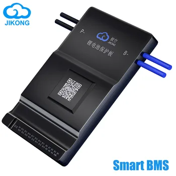 JIKONG BMS Smart Active Balance Ток 0.6 A с БТ RS485 CAN 8S 20S 24S Литиева батерия LiFePO4 100A 120A 200A Smart BMS