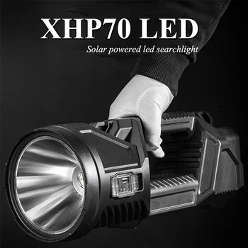 Led работна лампа с високо люменом XHP70, USB-акумулаторна прожектор, ръчно фенерче, Водоустойчив фенер за къмпинг фенер
