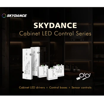 Skydance 12V 6CH RF & Sensor Синхронно Помрачи/Одноцветный/CCT Блок за Управление с Мощност 60 Вата Ултратънък Led Драйвер на Постоянно Напрежение