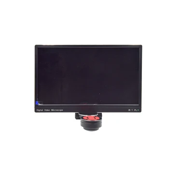 VisionDatum 5-мегапиксела LCD цифров видеомикроскоп с 5-инчов голям цветен екран и увеличително непрекъснато засилване с алуминиева стойка