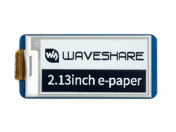 Waveshare 2,13-инчов модул на дисплея E-Papier E-Ink за Raspberry Pi Pico, 250*122, zwart/Знам, Spi