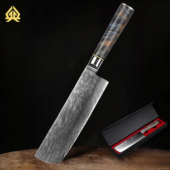 XTL VG 10 Нож от дамасской стомана, с кухненски нож, нож за рязане, остър нож за майстор готвач, с подарък предавателна кутия, кухненски нож