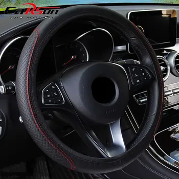автомобилна Черна Капачка Волан От Изкуствена Кожа за Suzuki Jimny swift Vitara SX4 Ignis Escudo grand vitara xl-7