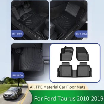 Автомобилни водоустойчив нескользящие постелки за пода, напълно съраунд предпазна подложка, накладки за краката, Аксесоари за мокети за Ford Taurus 2010 ~ 2018 2019