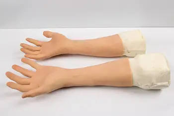 Актуализация на 6 г, 40 см, Специално за старец с висока имитация на кожа, силикон реалистична ръкавица за ръце за травестит, травестити и транссексуални