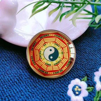Брошка Тай-Чи Bagua, изключителна религиозна украса, благоприятен висулка, адаптивни