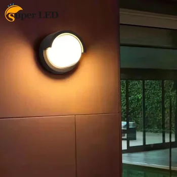 Външните стенни лампи LED Водоустойчива IP65 Модерни Външни Балконски, Градински осветителни тела за вътрешен двор Външни стенни осветителни тела, Аплици