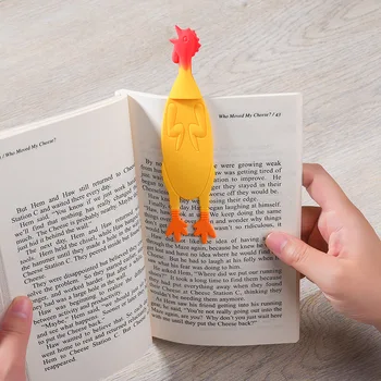 Дизайн сгънати предмети прилича на жалък кукарекающего пиле, креативна силиконова маркер за кричащего четене