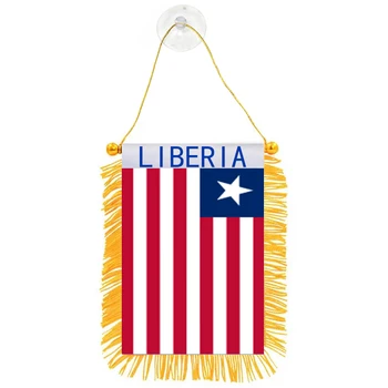 Директна доставка, за украса на прозореца на колата, петна, вимпел, знамената на Либерия