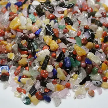 Естествени цветни камъни за Манзы, за да се скрие чакъл за Буда, около 4-8 мм кристални частици агата