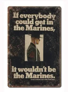Корпуса на морската пехота на САЩ Freedom is Not Freedom-Ретро Метална Лидице Знак Реколта Алуминиева Табела за Начало на Кафе decor 8x12 См