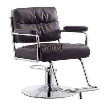 Коса стол за Фризьорски салон За топла боядисване на коса Подемни седалка Модерен стол за подстригване на коса стилист