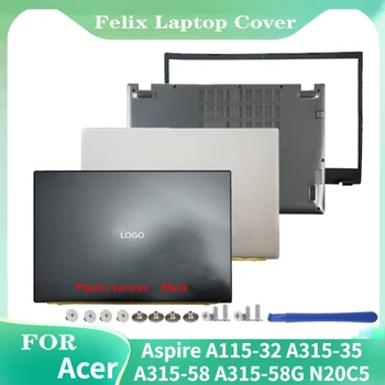 Лаптоп Acer Aspire А115 32 A315-35 A315-58 A315-58G N20C5 Aksesori дръжка за лаптоп belakang Lcd/Bezel depan/Акцент за ръце/bawah hitam