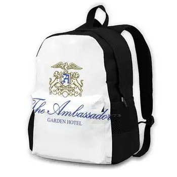 Лого на хотел Ambassador #2 Модни чанти и раници Ambassador Hotel Cocoanut Grove Los Angeles California Classic