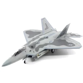 Лят под налягане изтребител F-22 от военновъздушните сили на САЩ в мащаб 1: 72, Оригинален модел от крайния сплав, Статични са подбрани играчка за подарък