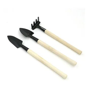 Мини-градински инструменти, 1 комплект градински саксии от три части, малка лопата / Гребло / Лъжичка, сеялка за зеленчуци, градински инструменти за засаждане