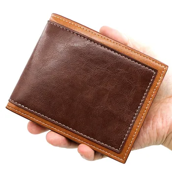 Модерен изработена чантата си, с прозорец за идентификация на Прост стил, лека чанта за карта за съхранение на карти
