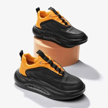 Мъжки обувки 2023, Нова лятна Дишаща Универсална Спортна ежедневни обувки на дебела подметка, мъжки маратонки, Дизайнерски лоферы, Мъжки обувки