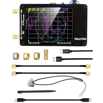 Нова Подобрена Версия на NanoVNA-H Антенного Векторно Анализатор на Мрежови Антени HF MF VHF UHF Със Слот за SD-карта
