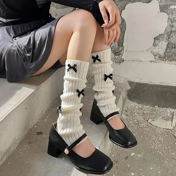Новият Японски Лук JK терлици На Краката Вълнени Тъфтинг Чорапи За Краката, по-Топло Y2k Пънк Harajuku Чорапи За краката С Дрямка Корейски Чорапи За Краката