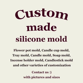 ОБИЧАЙ силиконови форми с логото на компанията, изработени по ваш собствен дизайн за форма за цветя, саксии, форми за стенни плочки