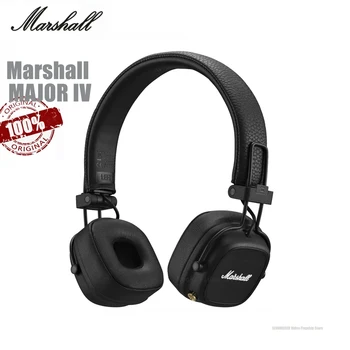 Оригинални Безжични Bluetooth Слушалки Marshall MAJOR IV с Тежки Бас, Сгъваеми Слушалки за Музикални Игри с Микрофонной Слушалки