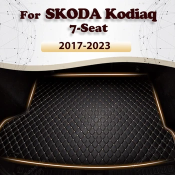 Подложка В Багажника на Колата За SKODA Kodiaq 7-Seat 2017 2018 2019 2020 2021 2022 2023 Потребителски Автомобилни Аксесоари За Декорация на Интериор на Автомобил