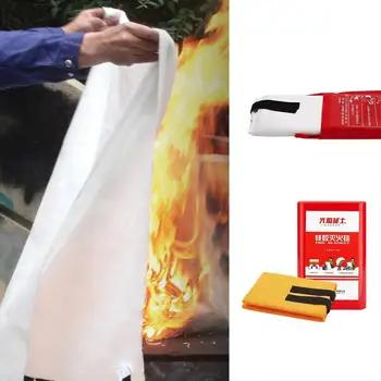 Противопожарно одеяло за гасене на пожар Огнезащитное защитно одеяло Пожарогасители Disaster одеало за оцеляване Защитен аксесоар