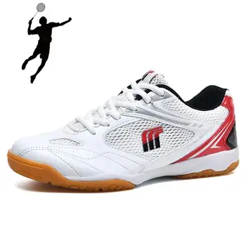 Професионална мъжки обувки за бадминтон, нескользящие дамски маратонки за тренировка, износоустойчиви обувки за бадминтон, спортни обувки на открито с ниско берцем