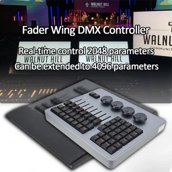 Професионално диджейское обзавеждане Мини конзола Command Wing и Fader Wing Dmx Stage Party Bar Светлините за Управление на led движеща глава-подсветка