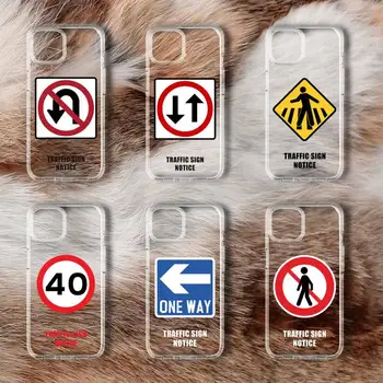 Пътен Знак Калъф За мобилен Телефон Samsung GalaxyS20 S21 S30 FE Lite Plus А21 A51S Note20 С Прозрачна Обвивка