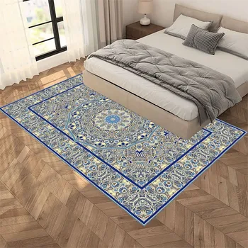 Рийз Velvet мек вълнен плат килим за хол, килими с ориенталски интериор, Ярък цвят, Древни Арабски и Персийски украса, Подложки за дивана