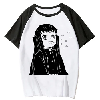 Тениска Muichiro Tokito, дамски топ с аниме за момичета, дизайнерски дрехи от аниме y2k