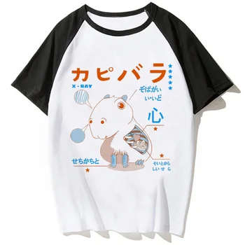 Тениски Capybara, дамски градинска облекло, тениски, дамски японската облекло
