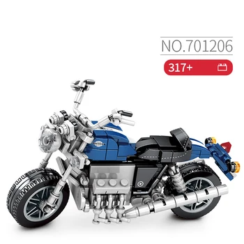 Технически Японски блок за мотоциклети Модел на двигателя Hondas Valkyie Steam Assembly Bricks Колекция от образователни играчки