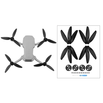 Трехлопастный перка за DJI Mavic Mini/Mini 2, подпори за дрона, сменяеми остриета на крилата на феновете за DJI Mini 2, черен