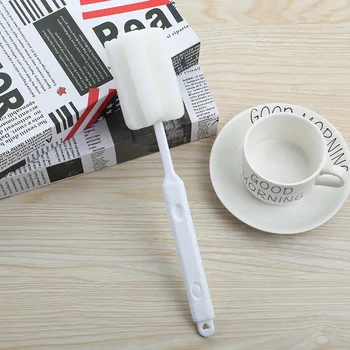 Универсална пластмасова гъба за дезинфекция, чашечная четка с дълга дръжка, сгъваем дизайн - идеално решение за лесно почистване